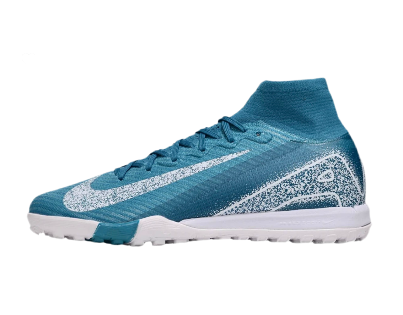 Nike Air Zoom Mercurial Superfly 10 Elite Turf Soccer Shoes - Blue/White