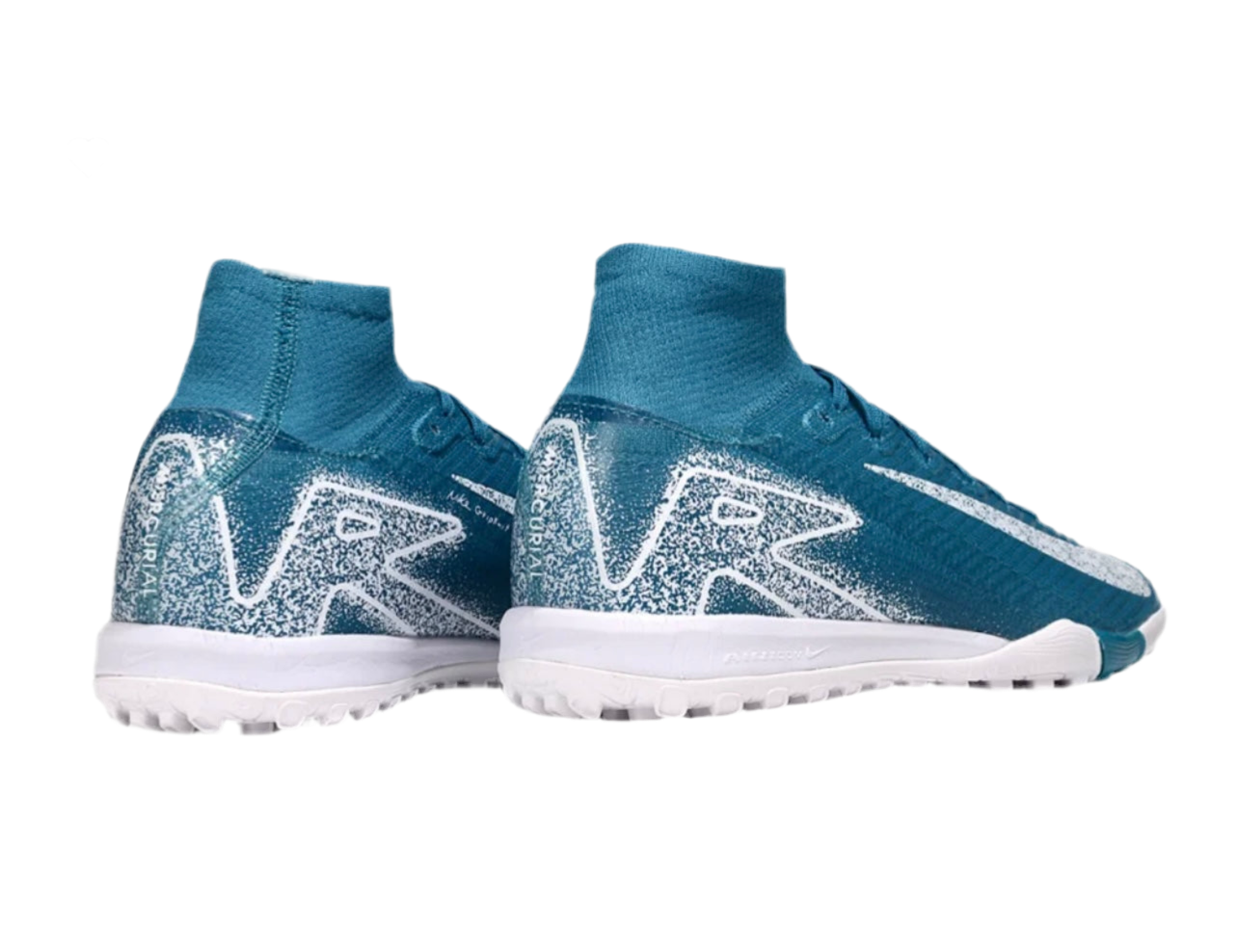 Nike Air Zoom Mercurial Superfly 10 Elite Turf Soccer Shoes - Blue/White