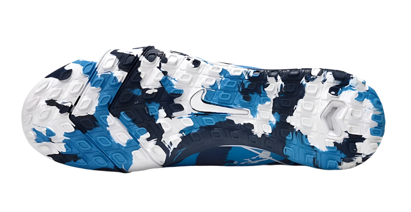 Nike Air Zoom Mercurial Superfly 10 Elite Turf Soccer Shoes - Blue/White