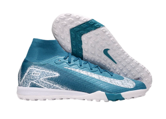 Nike Air Zoom Mercurial Superfly 10 Elite Turf Soccer Shoes - Blue/White